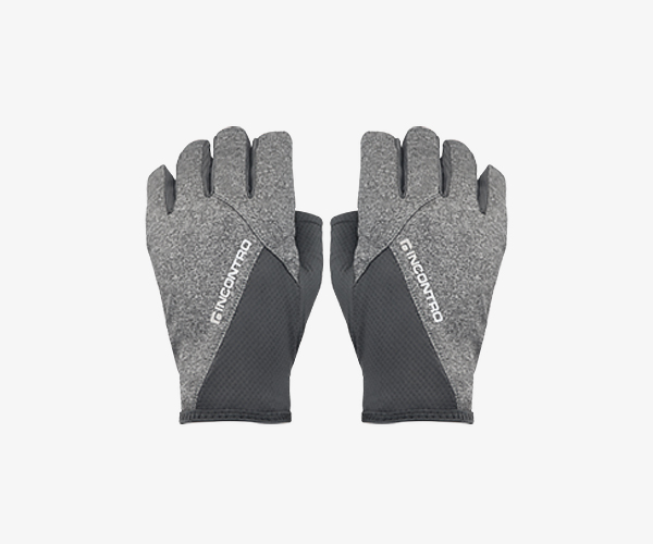 멜란지+메쉬 듀얼 원단 사용으로 통기성과 신축성을 모두 갖춘 가벼운 반장갑