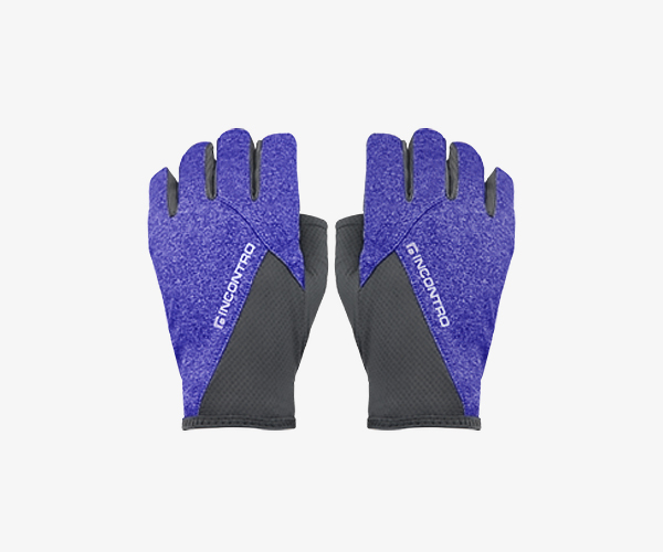 멜란지+메쉬 듀얼 원단 사용으로 통기성과 신축성을 모두 갖춘 가벼운 반장갑