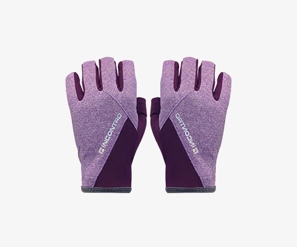 멜란지+메쉬 듀얼 원단 사용으로 통기성과 신축성을 모두 갖춘 가벼운 반장갑